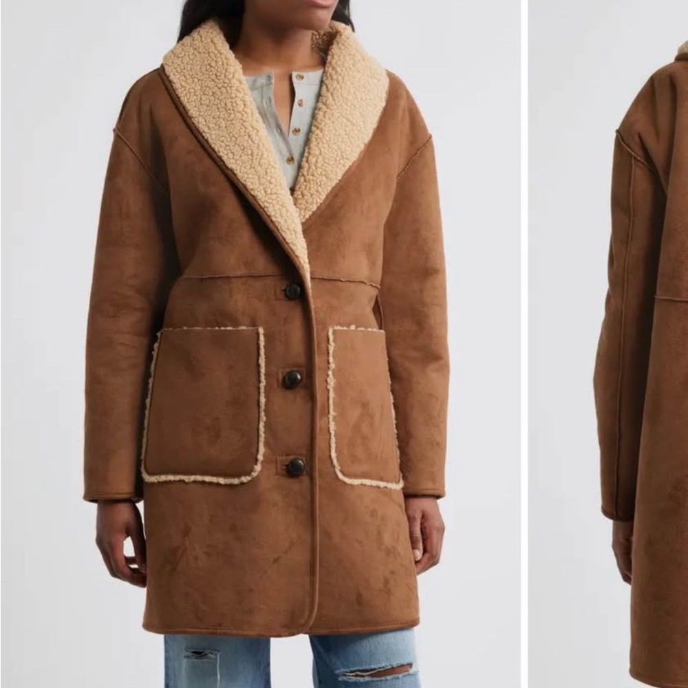 Women's Brown Shearling Coat